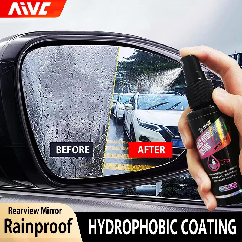 Water Repellent Spray Glass Hydrophobic Coating Anti-Rain For Car Glass Windshield Mirror Waterproof Coating Agent Auto Polish