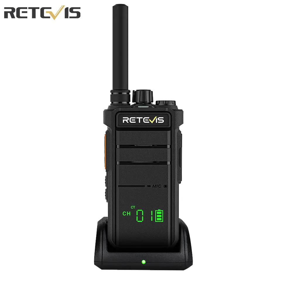 Retevis RB626H Walkie Talkie Shatterproof Hidden Display Powerful 3W Long Range USB C Charging 2000mAh Battery Two Way Radio