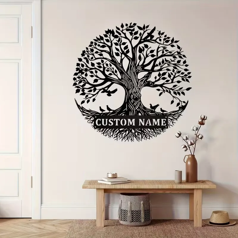 Customizable Tree of Life Metal Wall Art Decor with Branching Design, Unique for Large Space/Outdoor Decor, Metal Wall Art Decor image 4