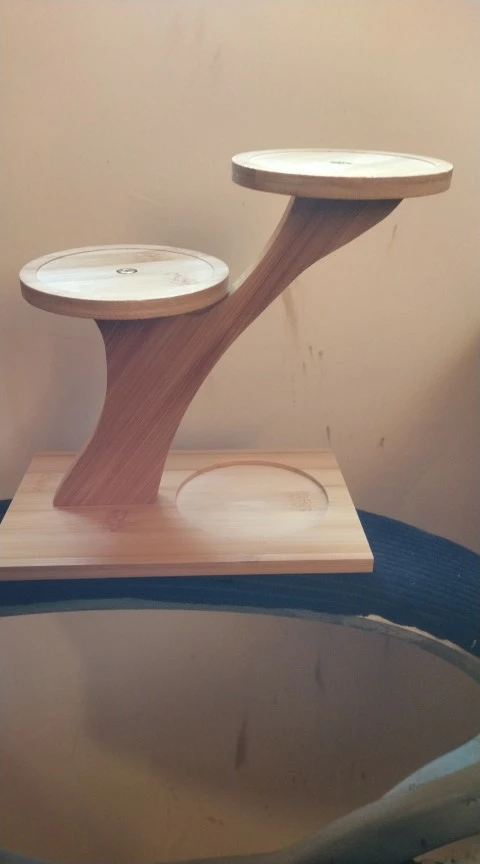 Multifunctional Bamboo Plant Stand, Home/Office/Balcony Decor, Perfect Gift for Garden Lovers, Holds Succulents & Potted Plants photo review