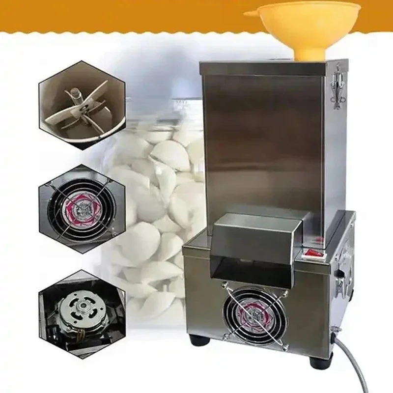 Fully Automatic Garlic Crusher Peeler, Household Electric Garlic Extruder