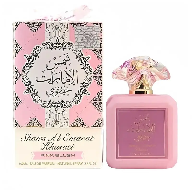 Ard al Zaafaran Pink Blush Shams Al Emarat Khususi، عطر Marshmallow Blush للنساء، Eau de Parfum - 100 مل (3.4 أونصة) رومانتي