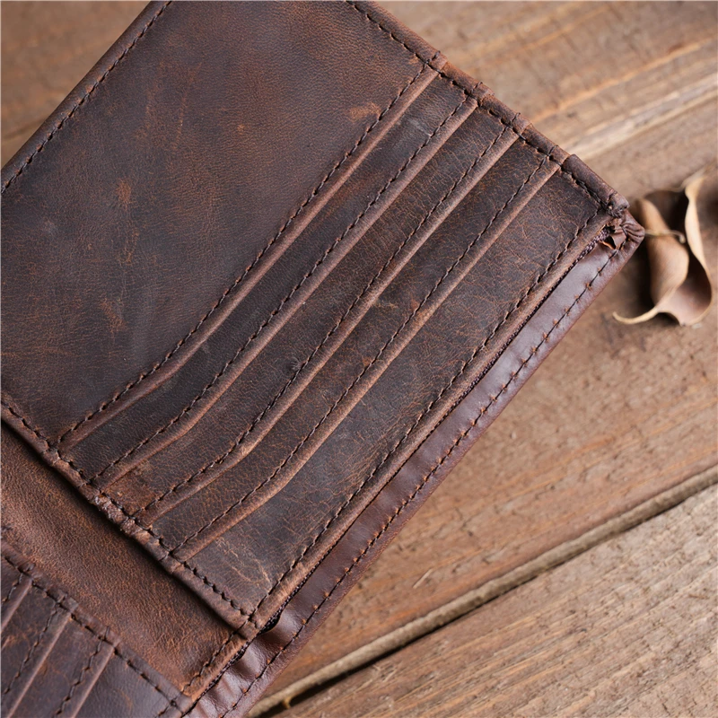 Card Holder Men Wallet Leather Purse Money Case Credit ID Card Genuine Leather Men Purse Money Clips Money bag