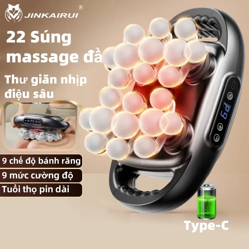 Jinkairui24 Massage Heads Massage Gun Deep Tissue Muscle Professional Grade High Quality Wireless Frequency Vibration Masajeador