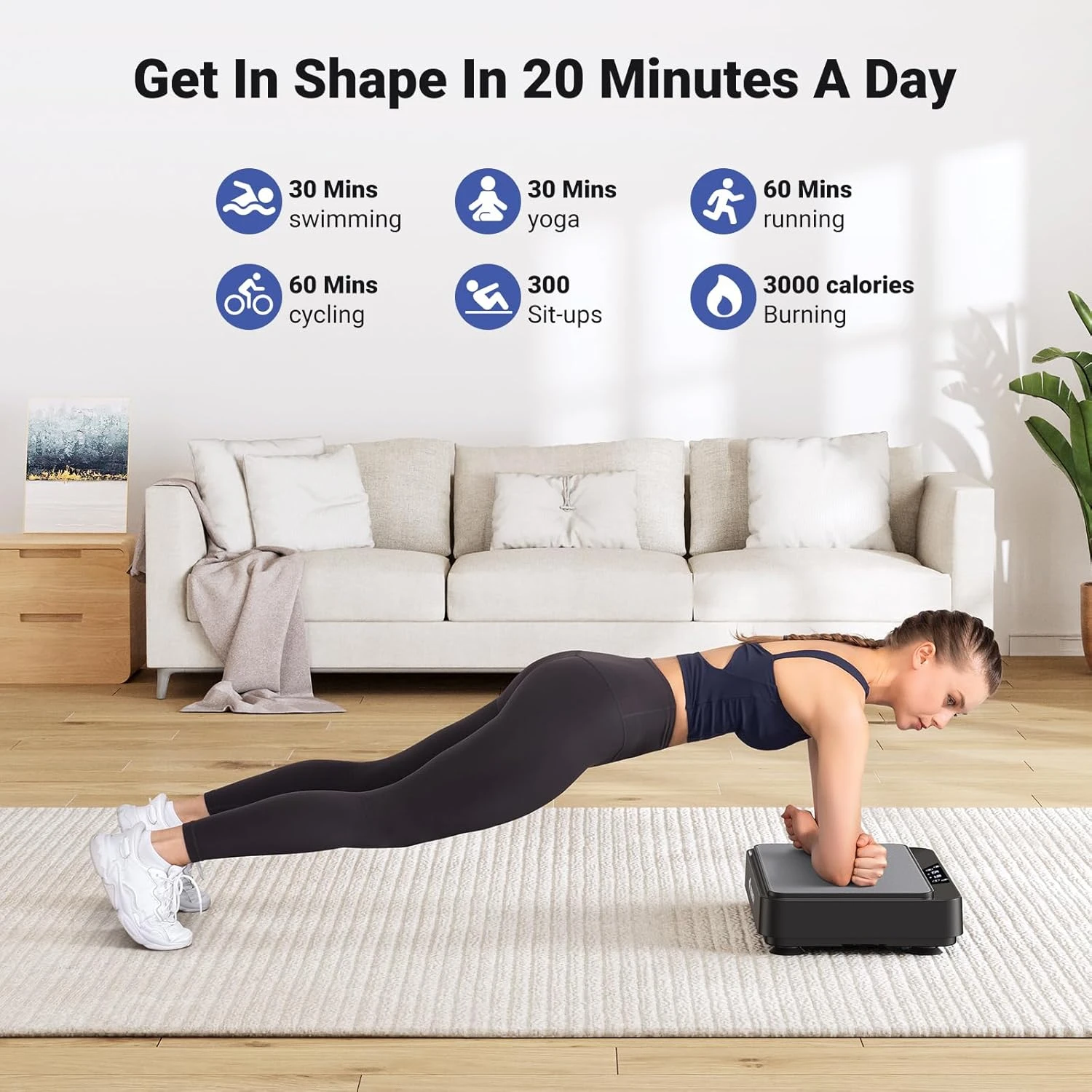 Plaque vibrante compacte à fai - Home Gym Weight Machine avis et prix