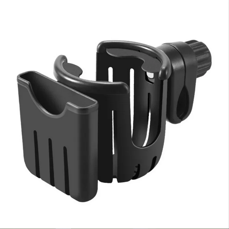 AliExpress 2 In 1 Motorcycle Stroller Cup Holder Bike Wheelchair Phone With Walker Rack Black Easy 360 Install Degree Rotation Adjusta I8P3