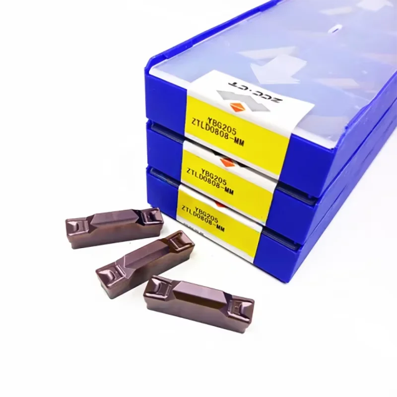 ZCC.CT الأصلي كربيد الحز إدراج ZTBD02002 ZTED02503 ZTFD0303 ZTGD0404 ZTHD0504 ZTKD0608 ZTLD0808 ملليمتر YB9320 YBG205