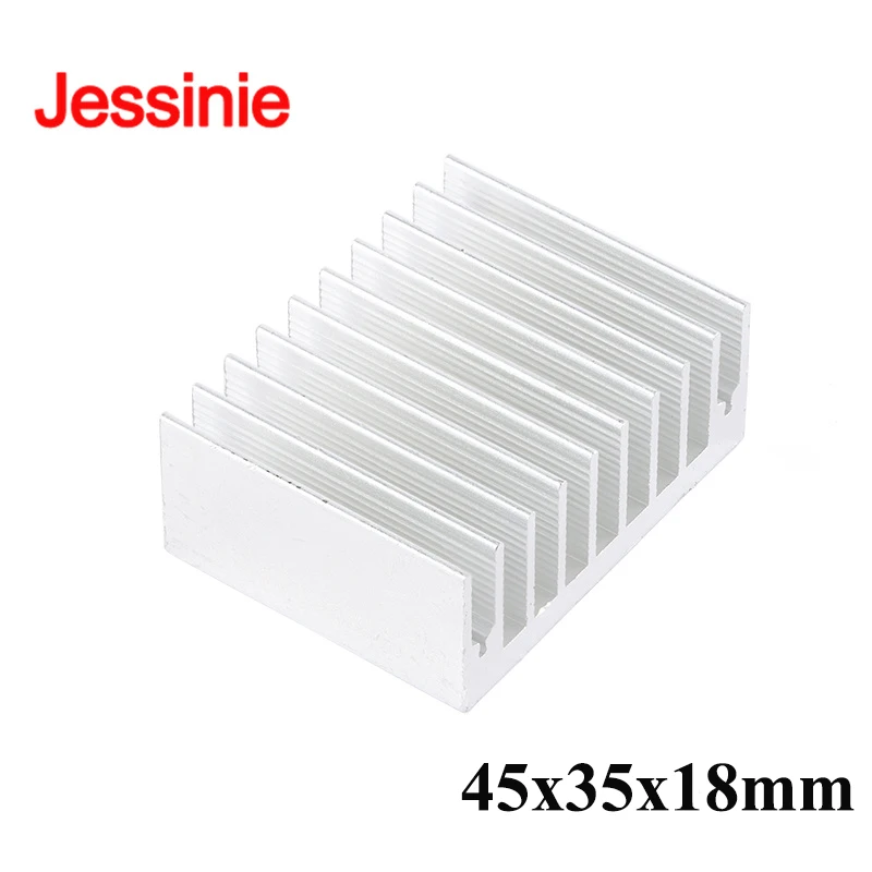 20Pcs/1pc 45*35*18mm Aluminum Alloy Heatsink Radiator Heat Sink Electronic Chip IC Cooling Radiator Cooler For CPU RAM GPU PCB