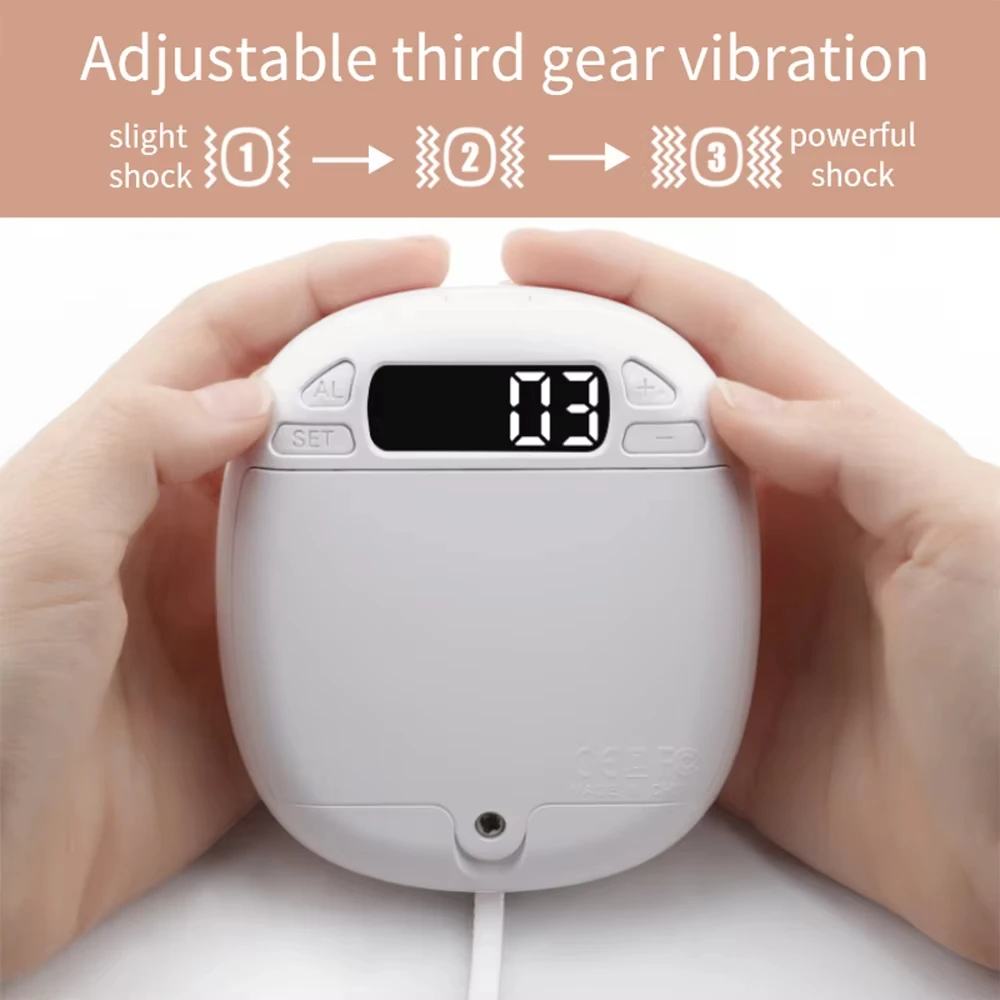 TS-BC670 Silent Vibration Alarm Clock Students Wake Up Strong Wake Artifact Creative Cute Pet Mute LED Digital Clock