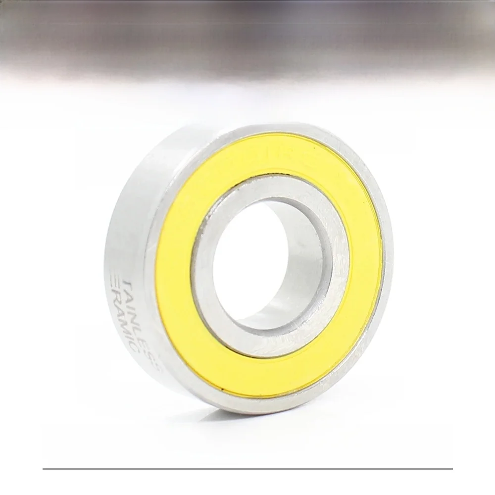 6001-2RS Łożysko nierdzewne 12 * 28 * 8 mm 1 PC ABEC-3 6001 RS Piasta rowerowa Przednie tylne piasty Koło 12 28 8 Łożyska kulkowe ceramiczne — zdjęcie 2