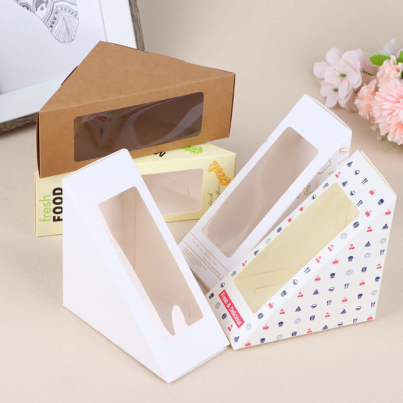 20Pcs Sandwich Packaging Box Toast Baking Pastry Packaging Sandwich Wrapping Paper Boxes Paper Pastries Bread Container