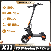 SUNNIGOO X11 Electric Scooter For Adult 48V 15AH Lithium Battery 50km/h Speed 10-inch Tire Off-road Folding NFC Electric Scooter
