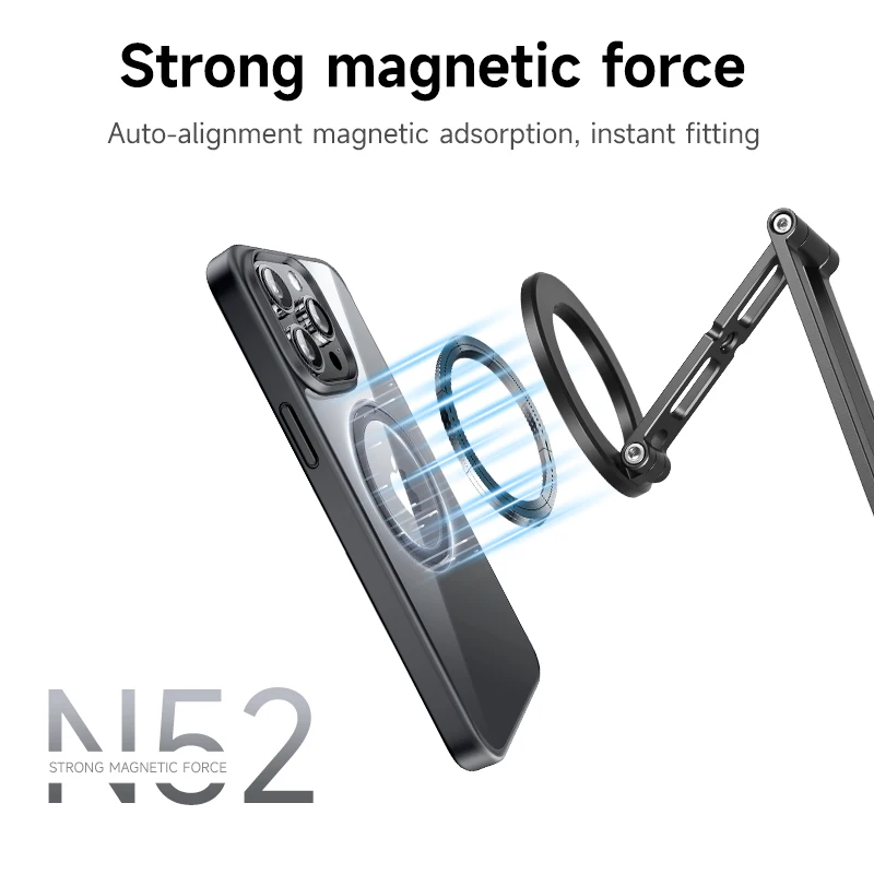 COBONE Magnetischer Telefonstativhalter, faltbar, verstellbar mit Arca-Swiss für Telefon, Vlog, tragbare Desktop-Telefonhalterung für Reisen