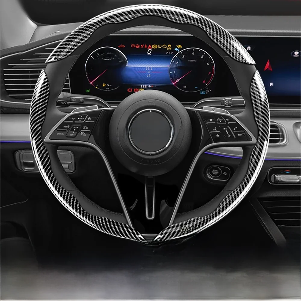 Auto Lenkrad abdeckung für Ford Mustang Ranger Kuga Puma Fokus 2 3 Mondeo Fiesta Cmax Smax Ecosport
