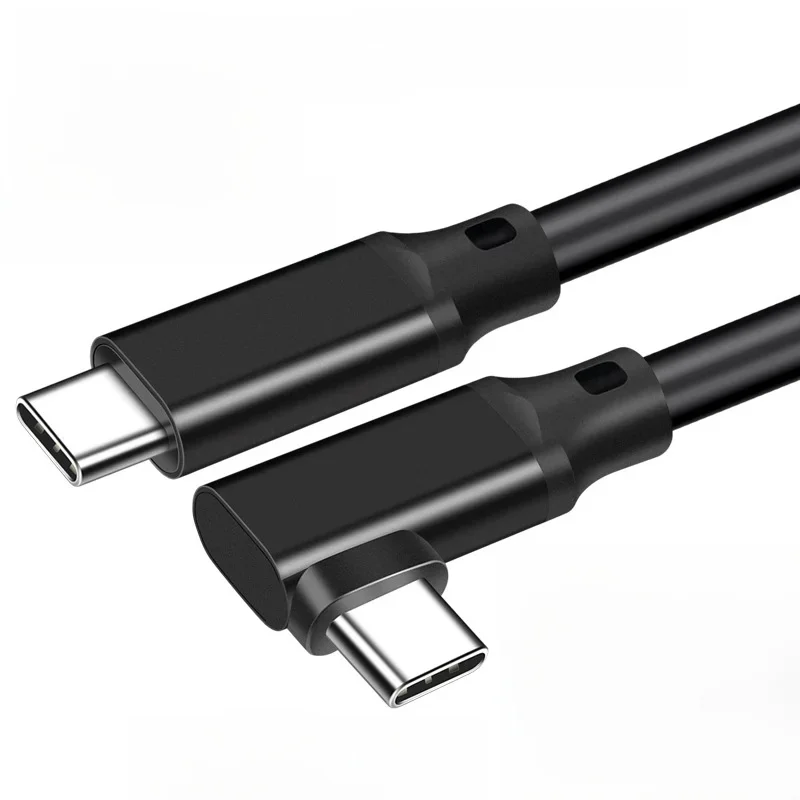 0.2m/1m/2m/3m/ Kabel USB C do Type C do transmisji danych pod kątem 90 stopni VR Link USB 3.2 3.1 Gen2 20Gbps 4K@60Hz 100W PD Szybkie ładowanie Przewód — zdjęcie produktu 7