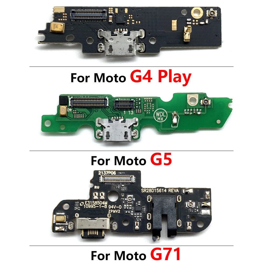 USB Port Charger Dock Connector Mic Charging Flex Cable For Moto G5 G71 E6S E4 Plus G4 E5 Play Go One Action Vision