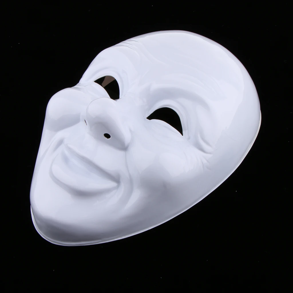 Costume Masks for Party Decoration Accessories DIY Unpainted Mask White Blank Face Mask Masquerade