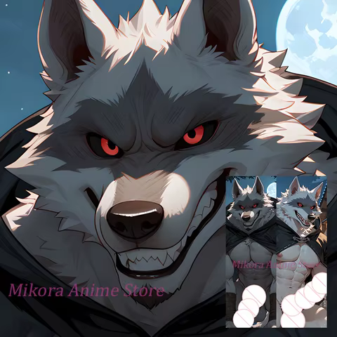 Dakimakura Death Wolf Anime Body Pillow Cover Double-sided Print Life-size Pillowcase Gift