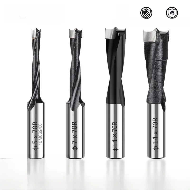 XCAN 1pc 4mm-10mm prawo obrót frezarka do drewna wiertła wiercenia do drewna 2 flet drewno karbidowe Forstner wiertła — zdjęcie 2