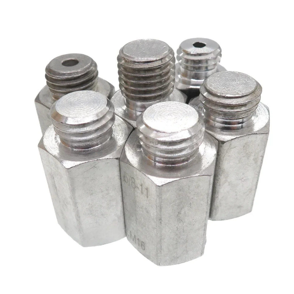 Adaptateur de tampon Double face pour polisseuse de voiture et polissage de laine, épilation, filetage mâle et femelle (5/8 "x 11, M14, M16) 1 pièce