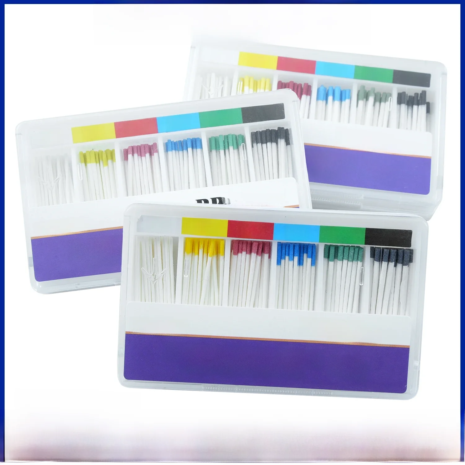 WELLCK-Papier Absorbant Dentaire, Points de Stérilisation Mixtes TAN02 04 06, Cône 15-40 # pour Dentiste, Matériaux de Dentisterie, 1 Boîte