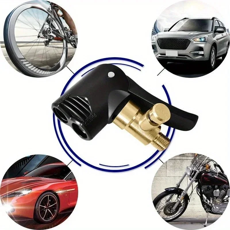 AliExpress 1PC Dual Head Pumping Parts Service Accessories Bicycle Pump Nozzle Hose Adapter F/V A/V Schrader/Presta Valve Convertor Bycicle