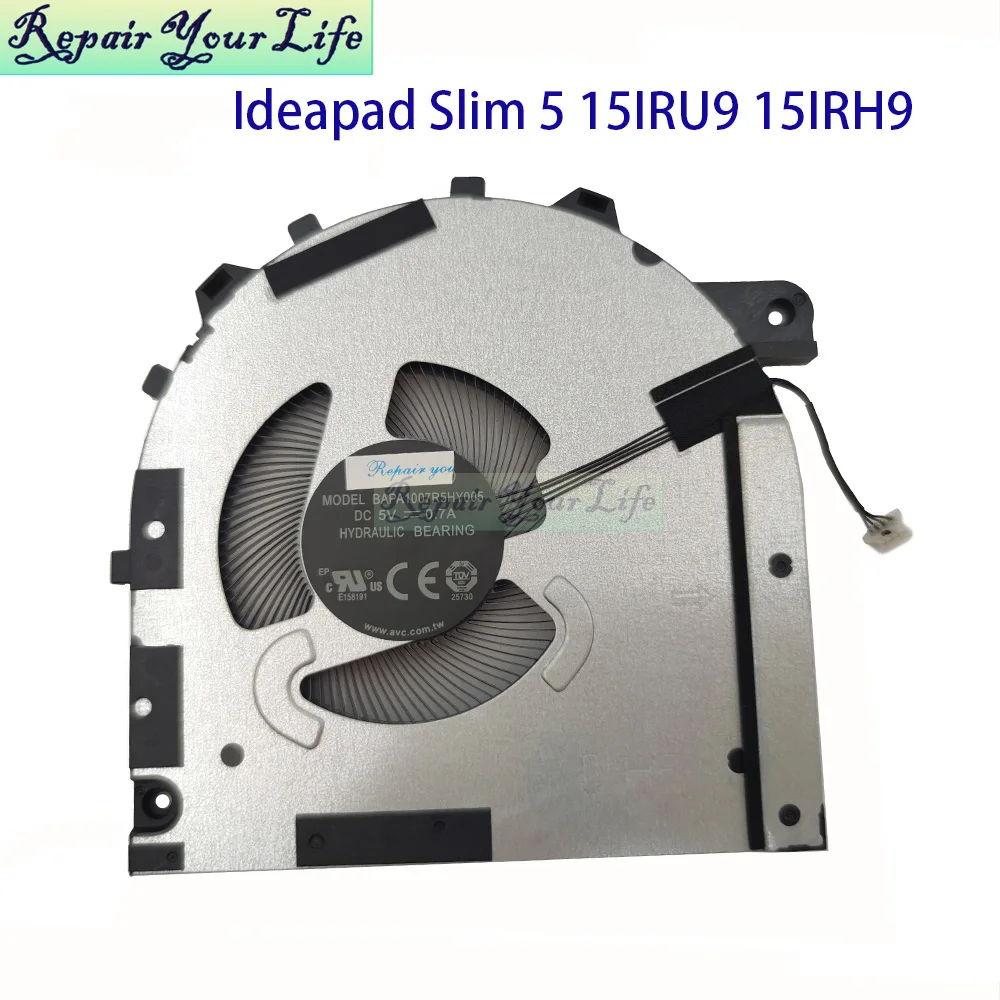 

Laptop CPU Cooling Fan For Lenovo IdeaPad Slim 5 15IRU9 15IRH9 15IRH9R 5F10S14160 BAPA1007R5HY005 Notebook Cooler Radiator Fans