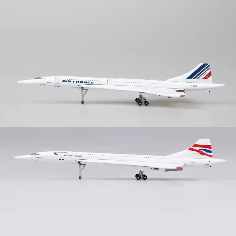 1:400 Skala 14cm Model Alloy Concorde Air British /France Samolot 1976-2003 Wyświetlacz linii lotniczych Zabawki Kolekcja modeli Prezenty Fani — 2