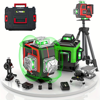 Professional 16 Lines 4D Laser Level Automatic 3 ° Line-holding pole Wall 360 Horizontal And Vertical Super power Green Beam