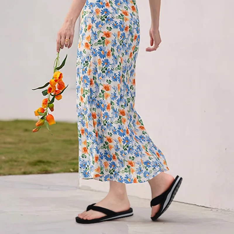 Chanclas anudadas con estilo para mujer Boho-Chic Sandalias de tanga de verano Diapositivas de playa casuales de moda