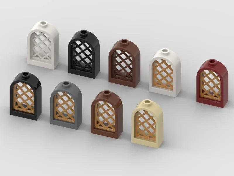 * Fenêtre 1x2x2 2/3*20 pièces Y103 bricolage bloc d'éclairage brique partie No.30044 30046 Compatible avec d'autres particules à assembler