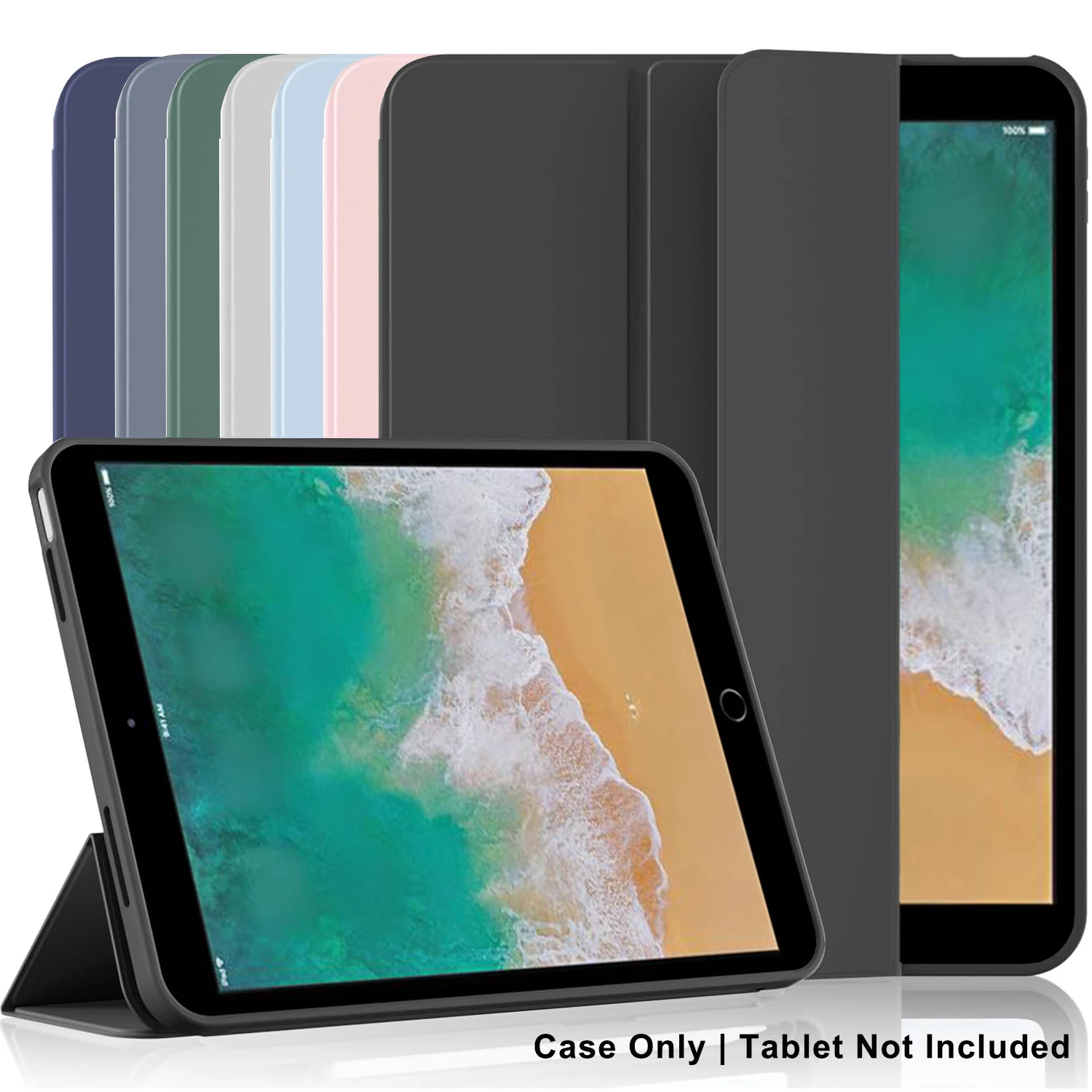 Tri-fold Flip Case For iPad Air 1 2 9.7'' 2013 2014 2017 2018 5th 6th Gen 9.7'' A1893 Magnetic Stand PU Leather Protective Cover
