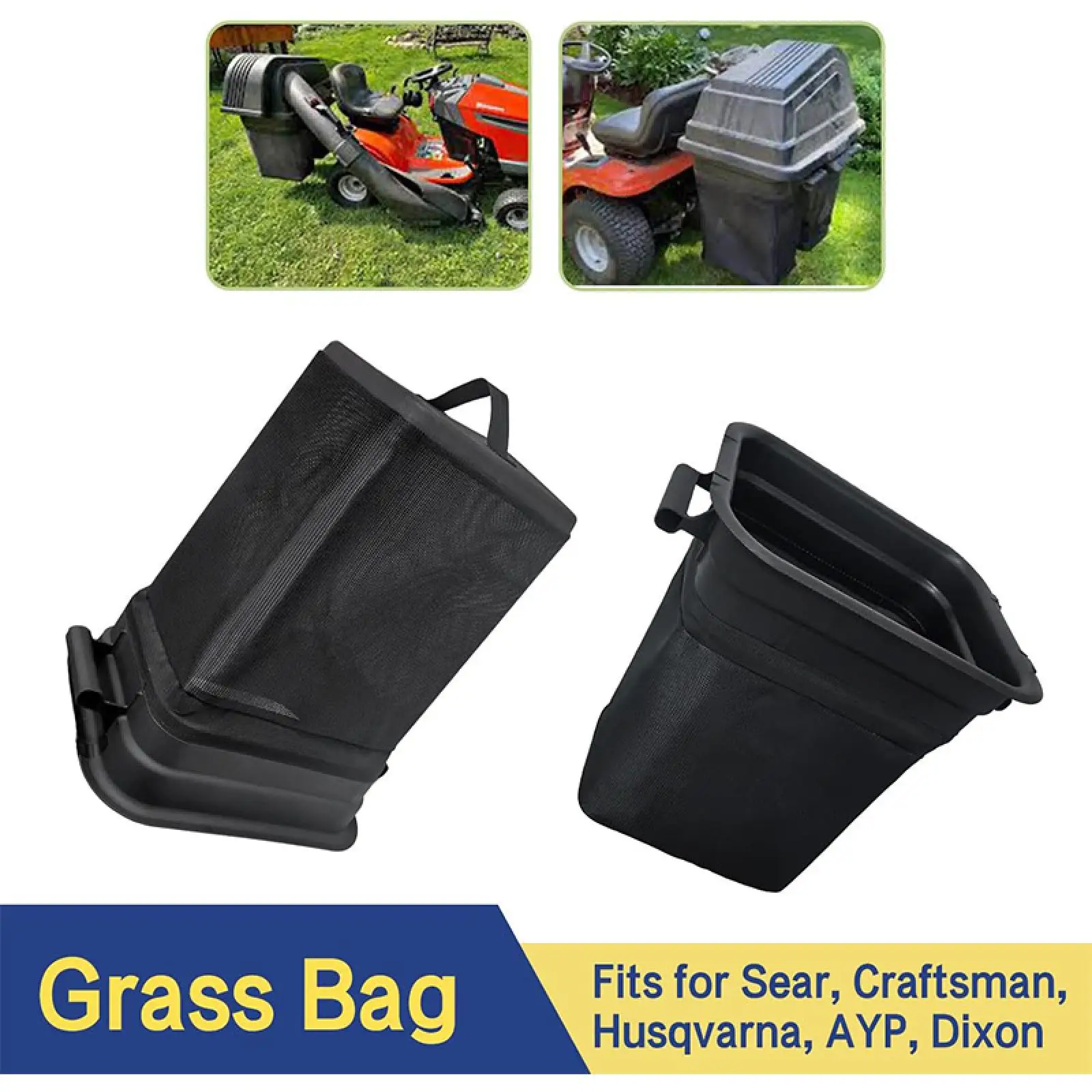 

Lawn Tractor Grass Catcher Bag Replaces Easy to Install for Grass Storage Collection Patio Leaf Bag Farm 532400226 400226