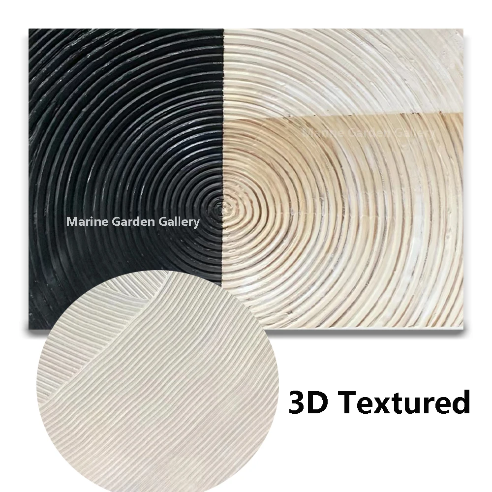 Custom 3D Textured Abstract Oil Painting Hand Painted Contemporary Minimalist Canvas Art Large Wall Decor for Living Room