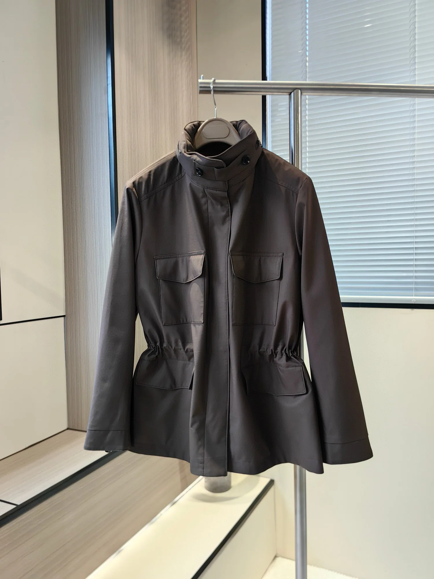 Demi-season jacket with cotton lining