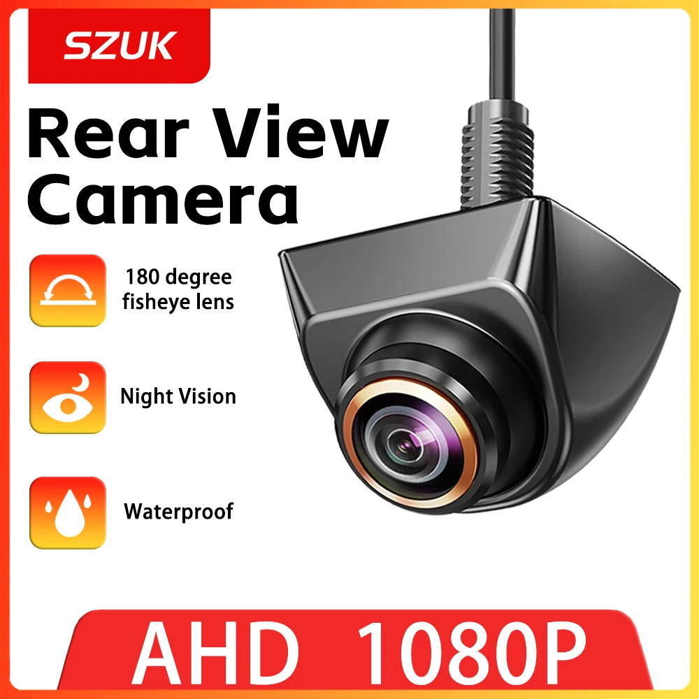 Car Rear View Camera AHD CVBS 1080P Full HD Reversing Image Camera 170° Wide Angle Night Vision Fisheye Len Car Reversing Camera