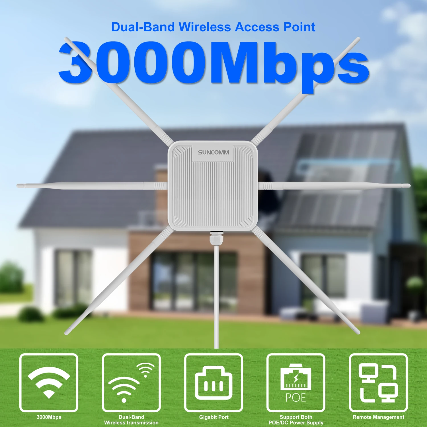 SUNCOMM AX3000 WiFi 6 จุดเชื่อ - Wifi 6 Outdoor Ap Waterproof บทวิจารณ์และราคา