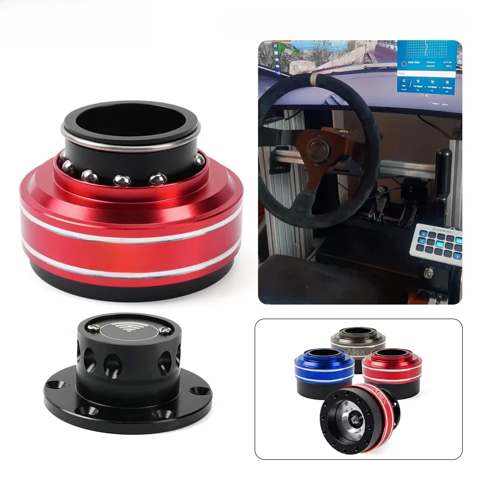 RASTP-6 Gat Racing Simulator Game Stuurwiel Quick Release Hub Adapter 70mm Voor MOZA Simagic M10 A/Mini Euro Truck RS-QR040 - afbeelding 2