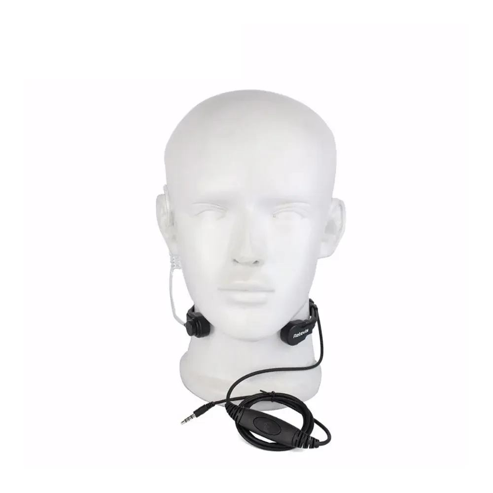 1Pin 3.5mm PTT Throat Mic Flexible Earpiece Covert Air Tube Headset 1/2/5/10pcs Headphone For Mobile Phone Speakers Computers