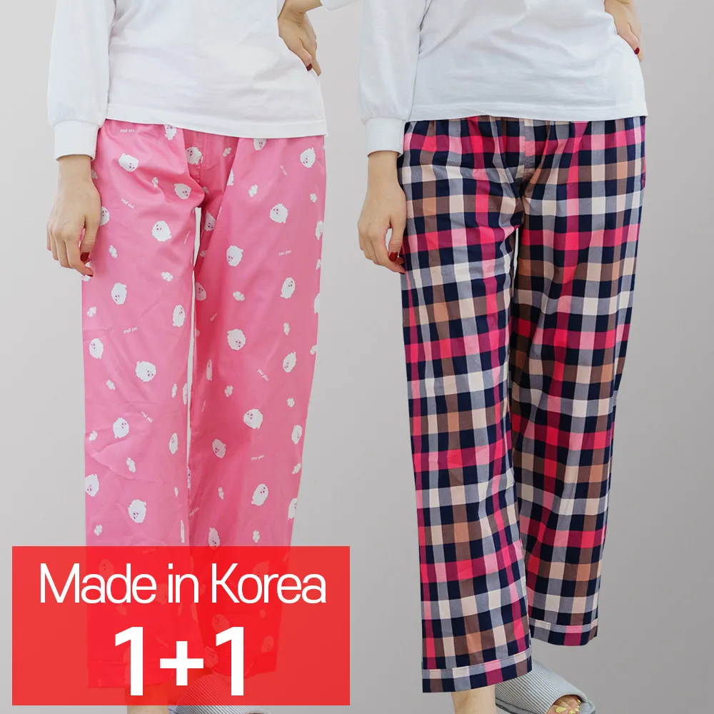 [CALL RA S](1+1 2 pieces) Women's pajamas/simpeulchekeu+guleum-yang/Korean domestic/special cotton // pajamas/night wear/sleepwear/couple pajamas