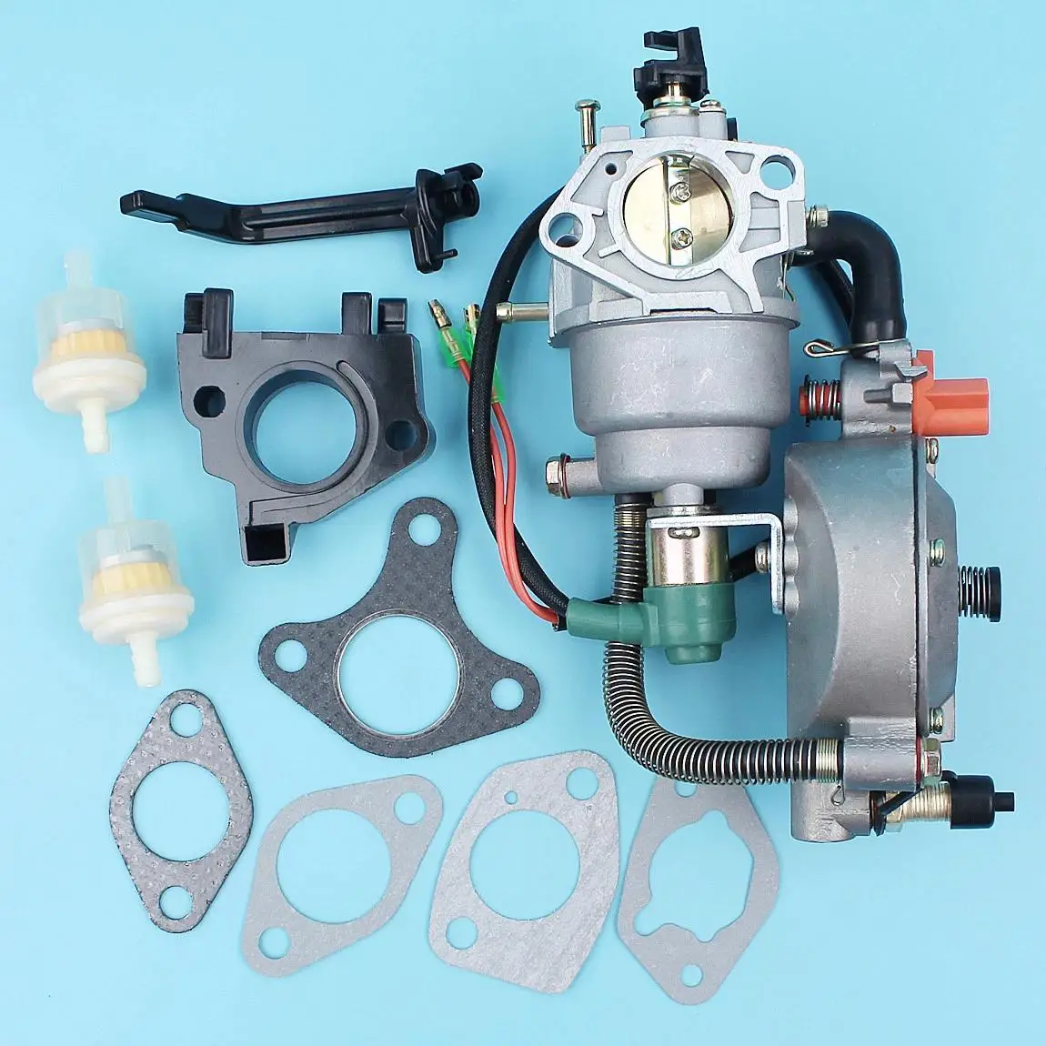 

Dual Fuel Carburetor Tune Up Kit for HONDA GX340 GX390 188F 11HP 13HP Generator