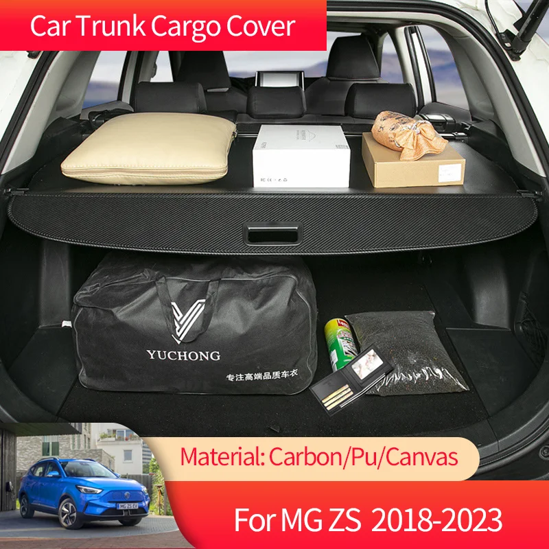 for MG ZS ZX ZST ZS11 2018~2023 2022 Car Trunk Cargo Cover Luggage Storage Rear Boot Tray Security Shielding Shade Accessories