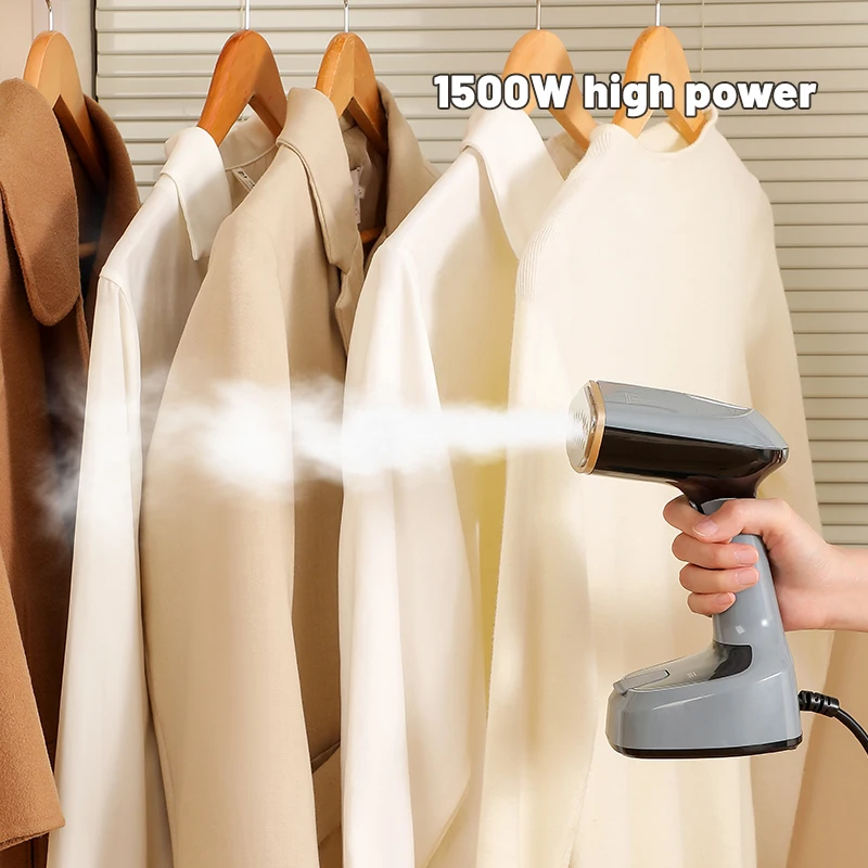Picture 4: Fast-Heat Garment Steamer Foldable Ironing 1500W Machine Household Electric Fabric Steamer for Home Travel Handheld Steam Iron