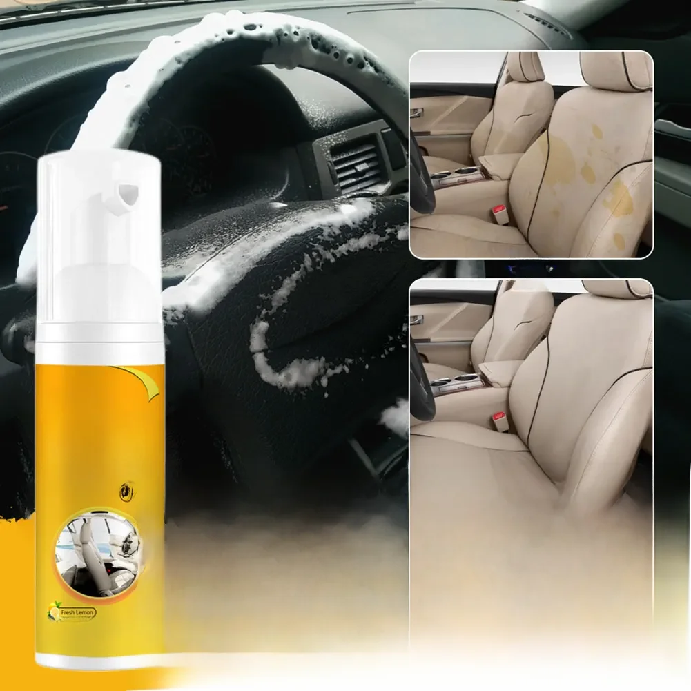 Nettoyant mousse multi-usages pour cuir, dissolvant, spray, lavage de voiture, auto, intérieur, ménage, taches, 30 ml, 60 ml, 100 ml, 150ml