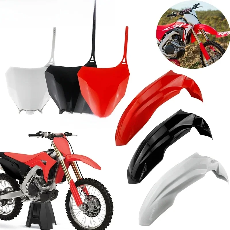 AliExpress Aizome Motorcycle Plastic Cover Front Number Plate Dirt Bike Fender Mud Guard For Honda CRF 250 450 2017-2020 CRF 250R 250RX 450R 450RX