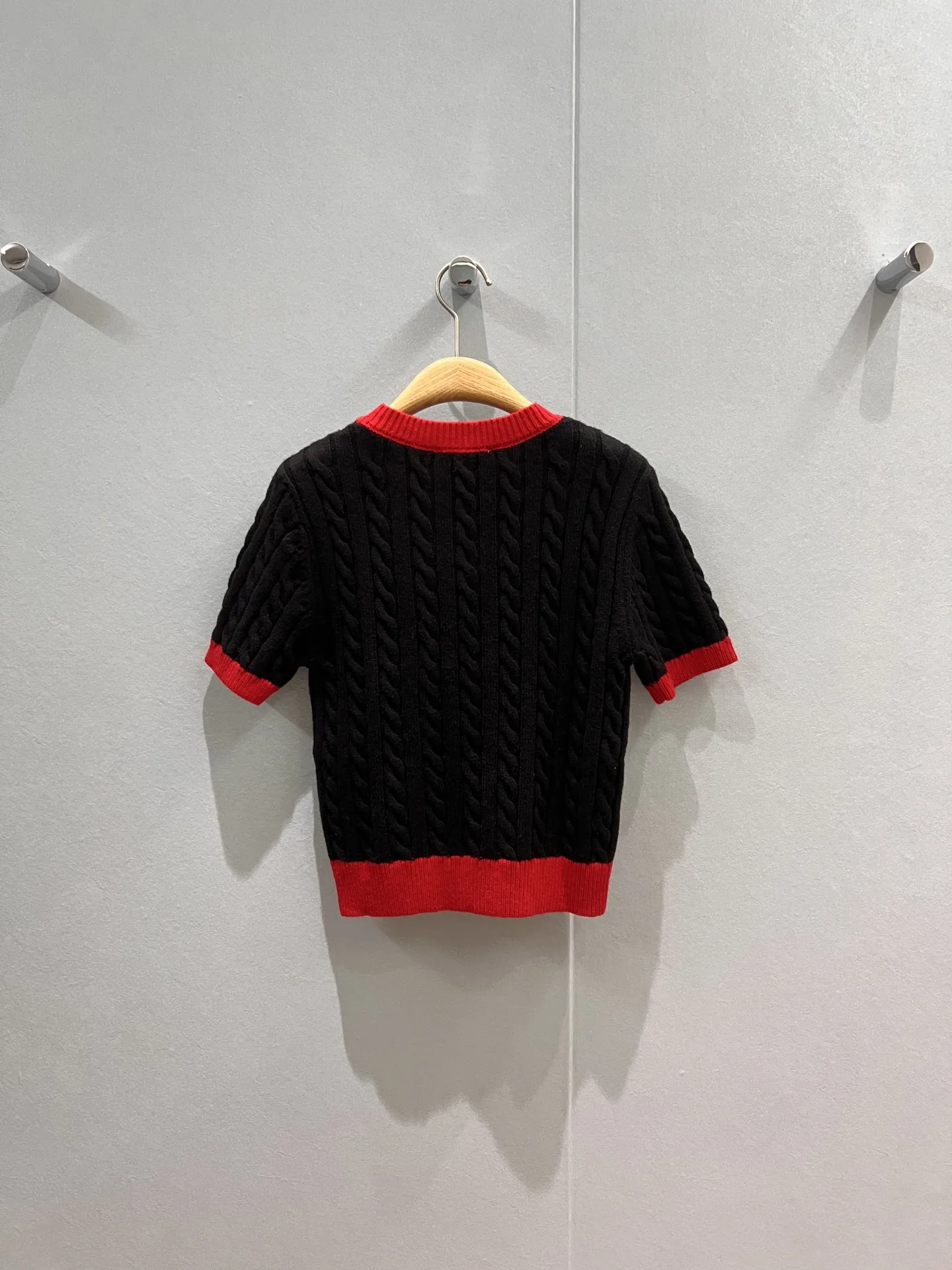 

Осень 202, французский повседневный универсальный шерстяной свитер с вышивкой Fried Dough Twists, женская блузка 23