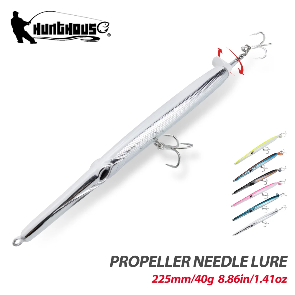 

Олицевые рыболовные приманки для охотничьего домика, 225 мм/40 г, поверхностные приманки, пропеллерная игла, плавающая для рыбы, блафонов, морского окуня lw550