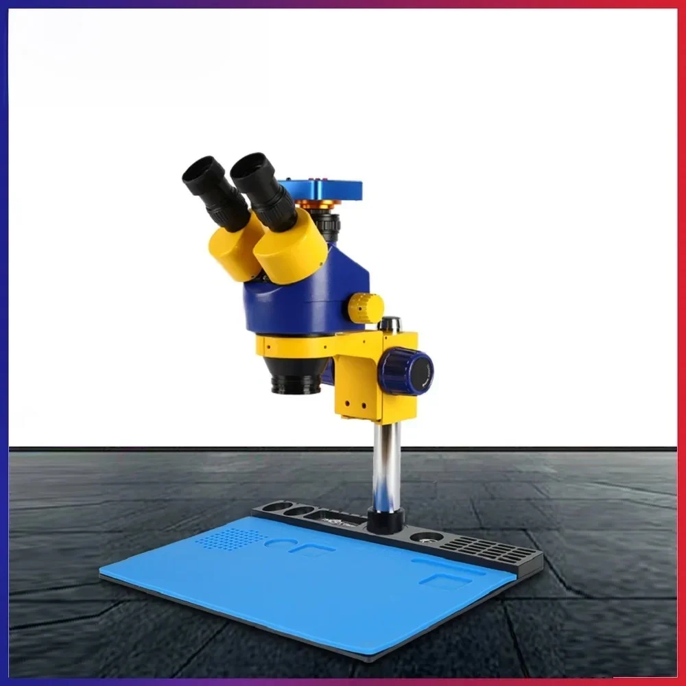 Mechanik iMat Mini baza mikroskopu ze stopu aluminium odporna na wysokie temperatury silikonowa platforma robocza do podkładka do naprawy konserwacyjnej — zdjęcie 2