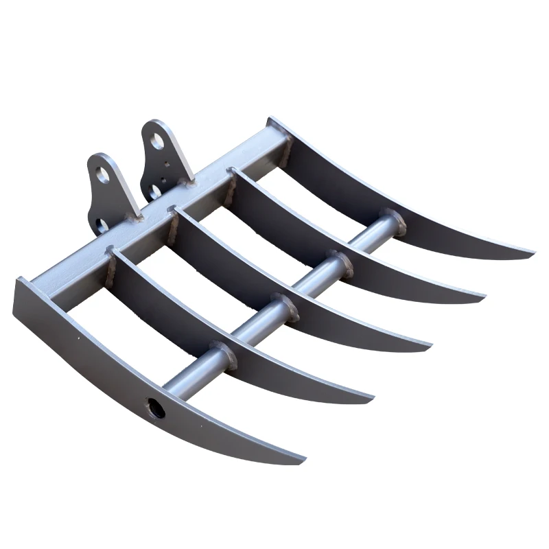 

Grass rake attachment - suitable for small excavators, equipped with free pins, easy to handle garden and farm work