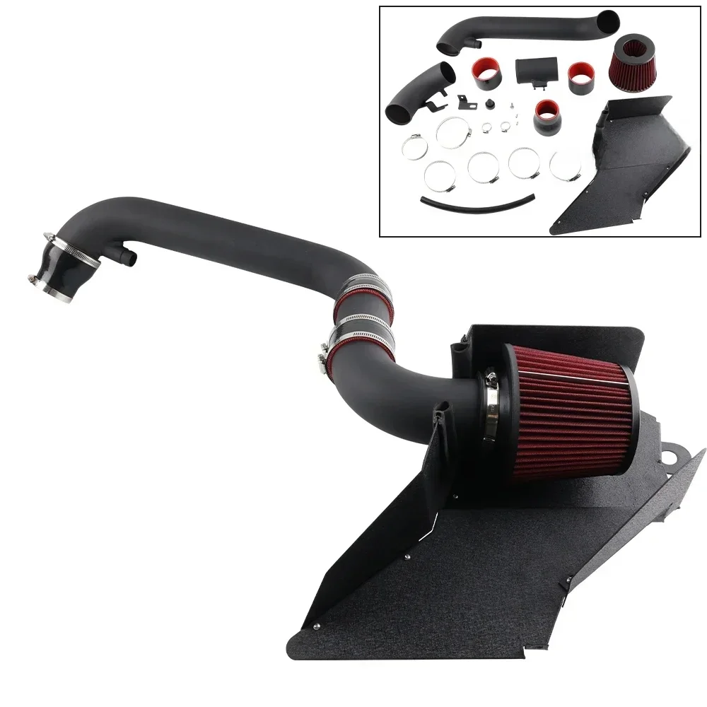 Koude Luchtinlaat Kit Luchtfilter Fit voor VW MK5 Golf MK6 GTI Passat Caddy Seat Leon Audi TT A3 Skoda Octavia EA888 GEN2 1.8T 2.0T - afbeelding 2